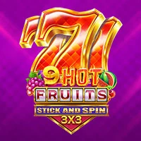9 Hot Fruits Stick and Spin 3x3